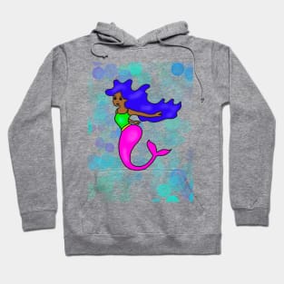 Cute Rainbow African American Mermaid Hoodie